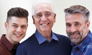 Drei Männer, Sohn, Vater, Großvater - Praxis Dr. Quinto